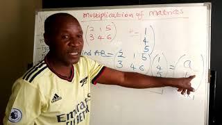 Albert Bwambale dealing with MATRICES S3 Matheamtics Video 3 last video