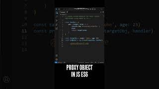  Very advanced use of Proxy Objects in JavaScript #shorts #javascript #programming #coding #js