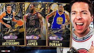 BEST GOAT PACK OPENING EVER! GIANNIS, LEBRON & KD! NBA 2K20