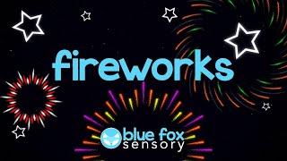 Blue Fox Sensory - Fireworks #1 - Baby Sensory - High Contrast Fun Animation with Music for Baby