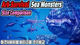 Ark Survival Sea Monsters Size Comparison