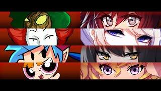 【MUGEN】Hashi,Ronald,Boyfriend,Blossom VS Team RWBY! [Play][OHMSBY-Styled]