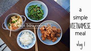 #1 How I cook Vietnamese food at home | What I eat in a day | Easy Vietnamese dish