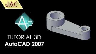 Tutorial 3D AutoCAD 2007 Basic | Ex : #4 [JAC Art Code]