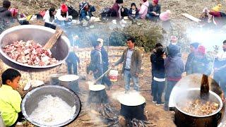 Party in the village || Gunyo Cholo Ceremony in rural Nepal ||