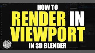 HOW TO RENDER VIEWPORT IMAGE IN BLENDER | QUICK TUTORIAL