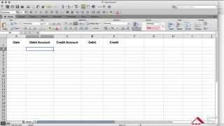 Create a General Ledger Using Excel