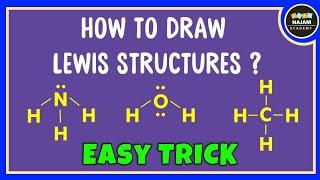 How to draw Lewis structure of any compound? Easy Trick