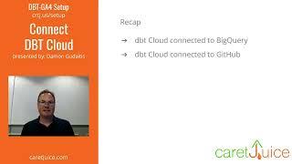 Connect dbt Cloud to GitHub and BigQuery