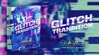 Glitch Transition Pack for Davinci Resolve