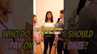 Who should pay on the first date? #bangalore #shortsfeed #streetinterview #shorts