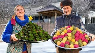 Charming Winter Cooking in Village: Heartwarming Recipe for Cold Days️