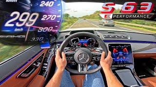 NEW! Mercedes AMG S63 E PERFORMANCE | TOP SPEED on AUTOBAHN