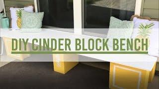 DIY Cinder Block Bench