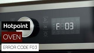 Oven Error code F03 | by Hotpoint