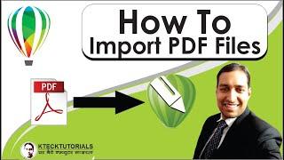 How to Import External Files in CorelDraw|| Import PDF files in coreldraw|| in Hindi|| 2020