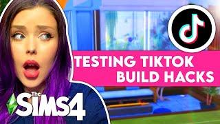 Building an Entire House Using Sims 4 Tiktok Build Hacks  Testing Viral Sims 4 Build Tiktok Hacks 4