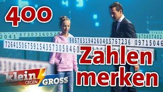 Wer merkt sich 400 Zahlen in der richtigen Reihenfolge? | Klein gegen Groß