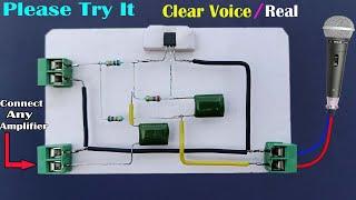 How to Make Mic for Any Amplifier With Transistor BC547 No IC // Clear Voice Mic Simple & Powerful