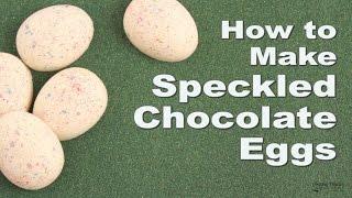 Speckled White Chocolate Eggs