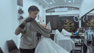 ASMR BARBER  Smooth Head Shave & Beard Trim With Hot Towel