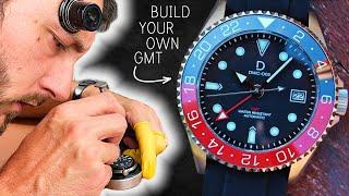 BUILD your own GMT with the NEW Seiko NH34 movement! | DIY Watch Club "Coke" GMT