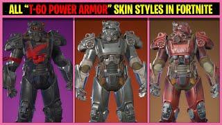 ALL T-60 POWER ARMOR SKIN STYLES IN FORTNITE