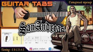GTA San Andreas Theme I Fingerstyle Guitar Lesson TABS
