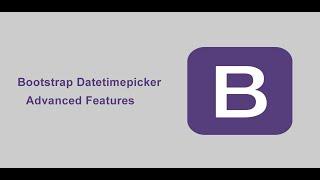 bootstrap datetimepicker advanced features