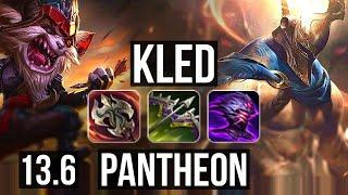 KLED vs PANTHEON (TOP) | Rank 6 Kled, 10/3/18, Dominating | TR Grandmaster | 13.6