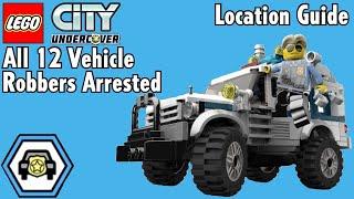 LEGO City Undercover - All 12 Vehicle Robbers Arrested Unlock Chuck Morrison