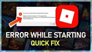 FIX: An Error Occurred While Starting Roblox on Windows 11/10/8/7 - Tutorial