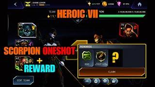 Heroic VII Boss Scorpion Oneshot + Reward | Realm Klash | Injustice 2 Mobile