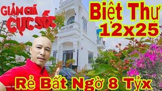 Biệt thự 12x25 đúc 1 lầu - Giá rẻ bất ngờ, chỉ 8.6 tỷ, thương lượng |#nhadepsg