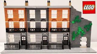 Custom LEGO Harry Potter Grimmauld Place Facade | Build & Overview