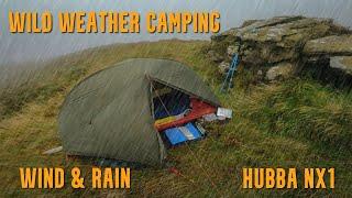 Wild Weather Camping | Wind & Rain | MSR Hubba NX1 | 2021