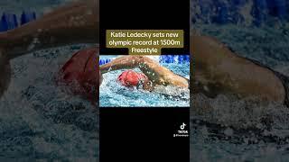 Katie Ledecky sets new olympic record in 1500m Freestyle