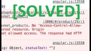 CORS access control allow origin [SOLVED]