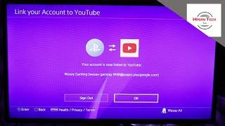 How to Connect Youtube Account to PS4 | Conenct PS4 to Youtube Channel