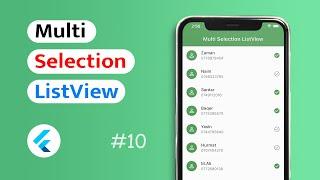 How to create Multi Selection ListView in Flutter App? (Android & IOS)