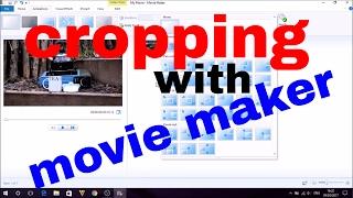 how to crop videos with movie maker