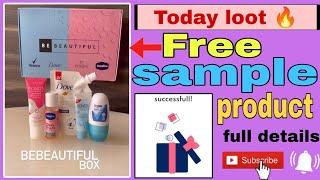 today free sample product/ 0 rs product / totally free product / be beautiful India products 