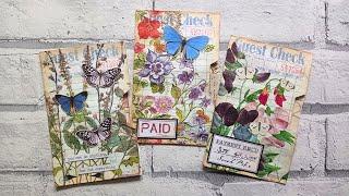 Easy Altered Guest Checks - Junk Journal Pockets