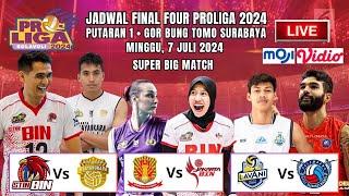 Jadwal Final Four Proliga 2024 ~ super big Match STIN BIN vs BHAYANGKARA PRESISI Minggu 7 Juli 2024