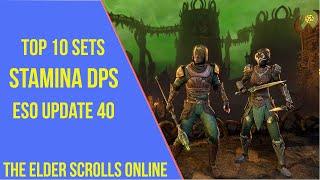 Top 10 Stamina Sets for DPS in ESO Update 40 (2023)