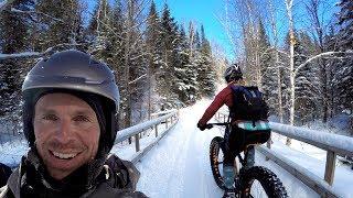 WINTER FOUND ME ️ | Fatbiking in Mount-Sainte-Anne, Quebec