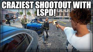 Craziest Shootout With LSPD! | GTA RP | GWRP Whitelist