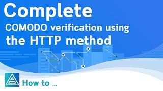 How to complete COMODO verification using the HTTP method | Skyfast.host