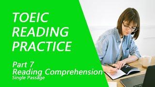 TOEIC Reading Test Part 7-1: Practice TOEIC Reading Test 2022 with Answers