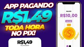 Saque R$1.49 TODA HORA NESSE NOVO APP PARA GANHAR DINHEIRO VIA PIX e PAYPAL